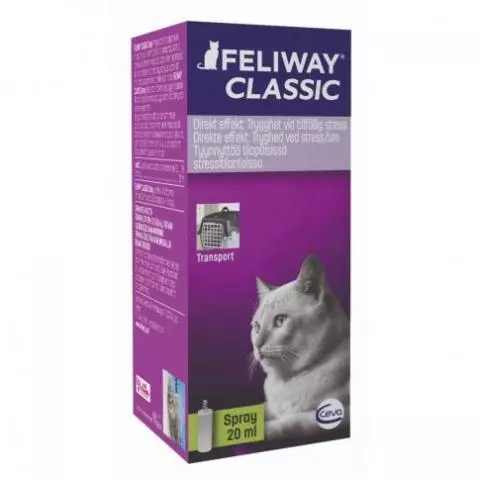 Hummingbird Indflydelsesrig Karriere Feliway Classic Spray 20 ml | Berolig din kat på farten - MyVetShop