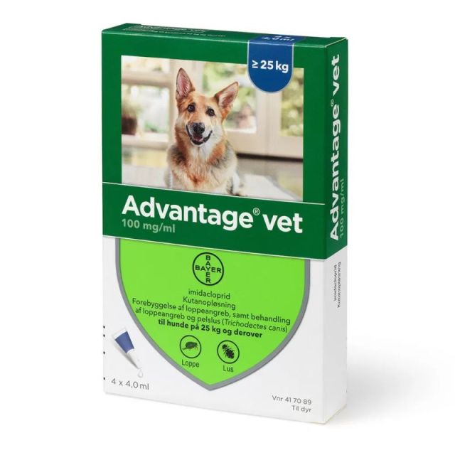 Advantage Vet til hunde over 25kg, 4x4ml