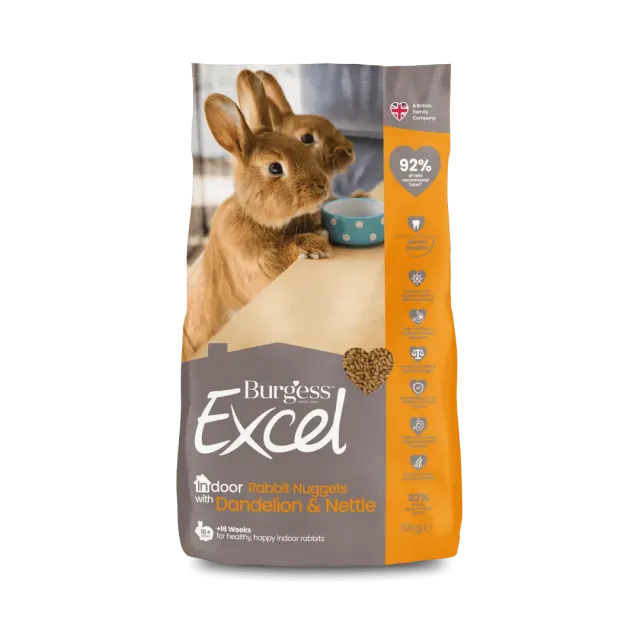 Burgess Excel Indoor kanin nuggets 1,5 kg