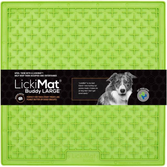 Lickimat buddy LARGE grøn 28 cm