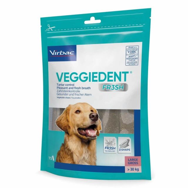 VeggieDent FR3SH tyggepinde L, 15 stk