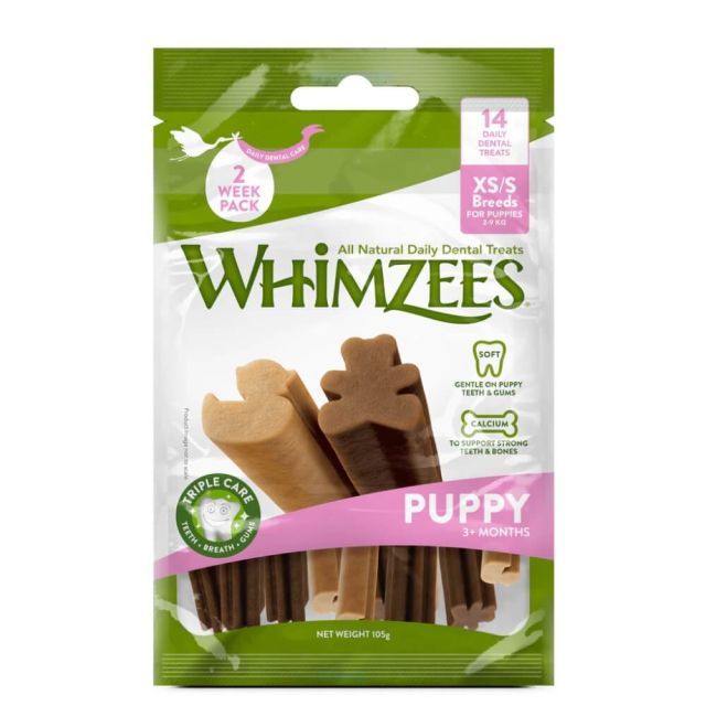 Whimzees tyggeben, Puppy, XS/S 28 stk