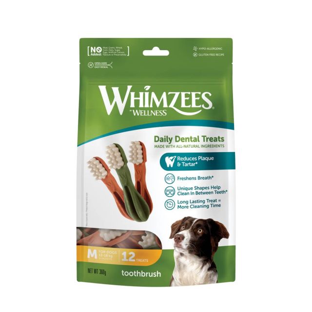 Whimzees tyggeben, Tandbørste, M 12 stk