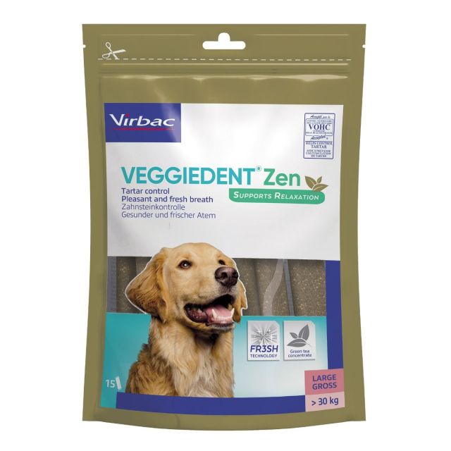 VeggieDent Zen tyggepinde L, 15 stk