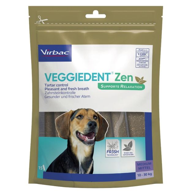 VeggieDent Zen tyggepinde M, 15 stk