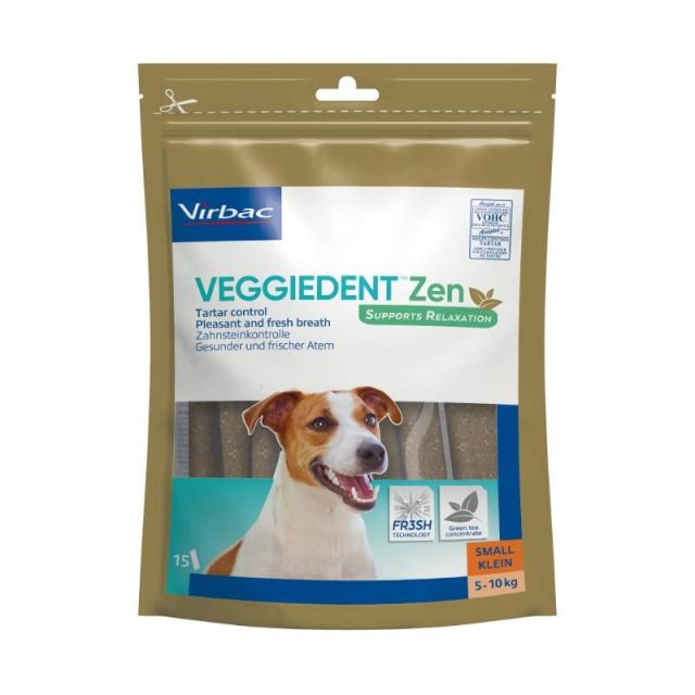 VeggieDent Zen tyggepinde S, 15 stk