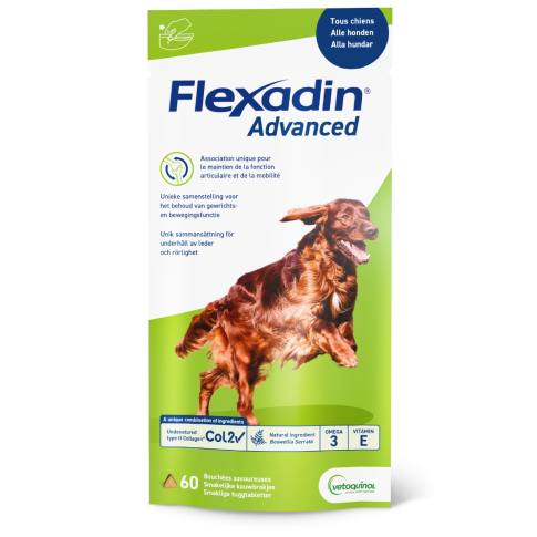 Flexadin Advanced UCII til hund 60 stk