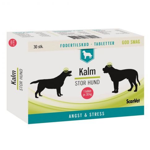 Kalm Stor Hund 1 tabl. Pr. 30 kg - 30 tab