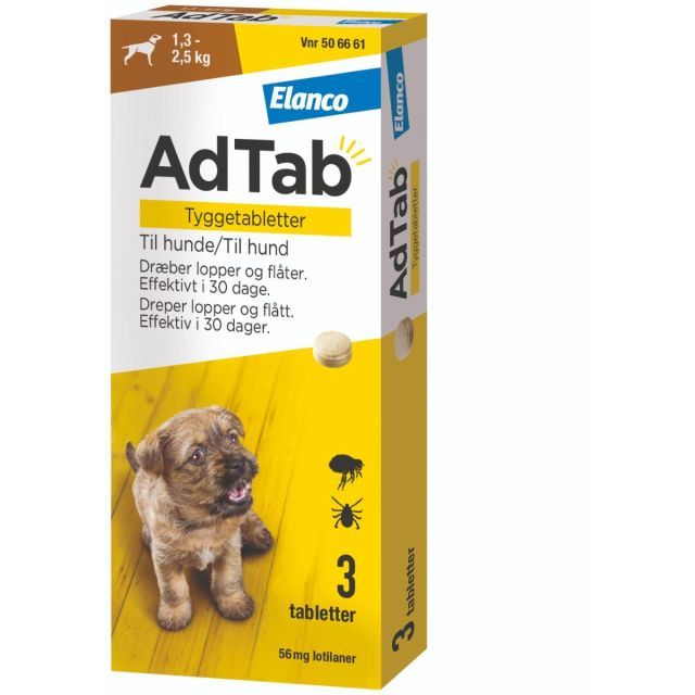 AdTab til hunde 1,3-2,5 kg 3 tab