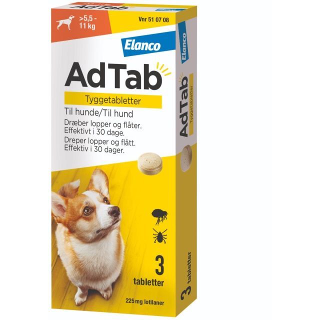 AdTab til hunde 5,5-11 kg 3 tab
