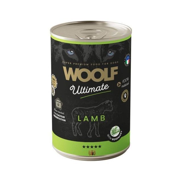 Woolf Ultimate Vådfoder m Lam og Rosmarin 400g