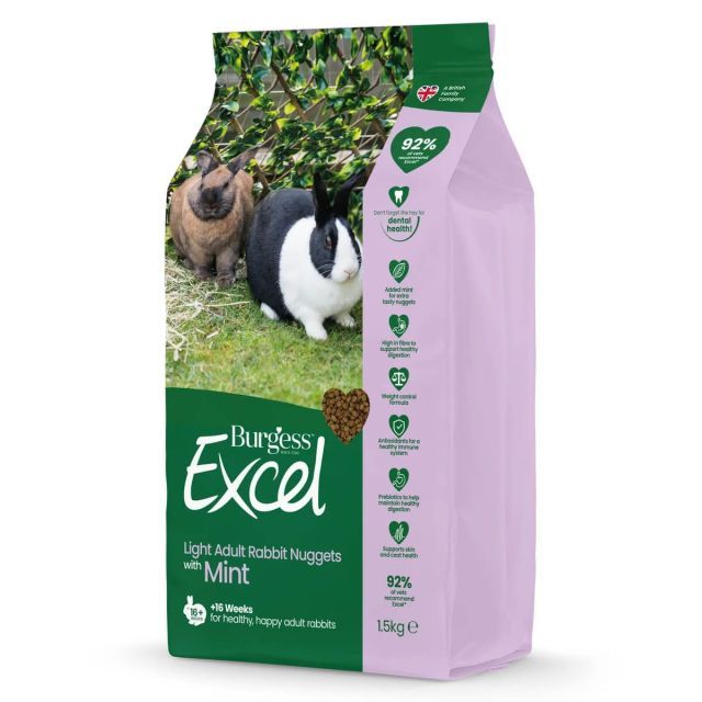 Burgess Excel kanin Light nuggets 1,5 kg