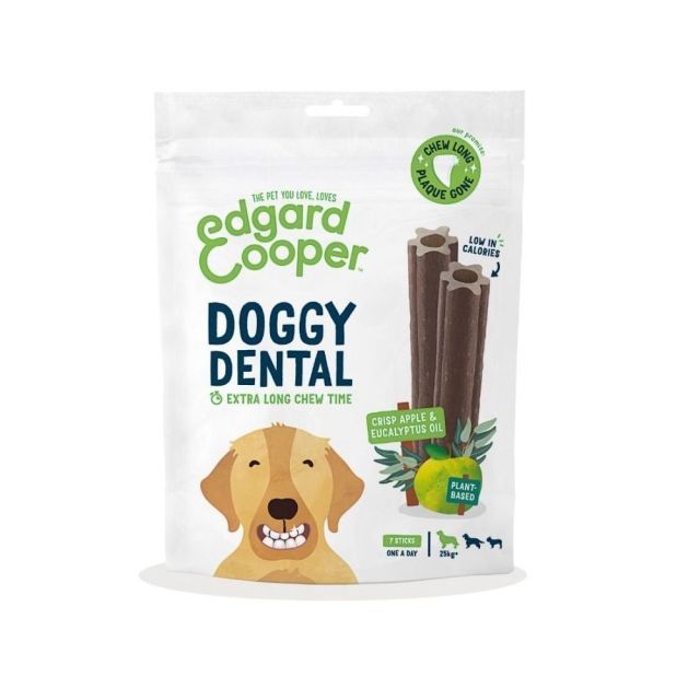 velstand Uden for Mellemøsten Edgard Cooper Doggy Dental sticks, L | 7 stk | Plantebaserede tyggepinde -  MyVetShop