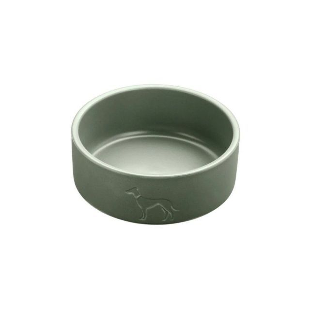 Hunter Hundeskål i keramik, Osby - Khaki 550ml