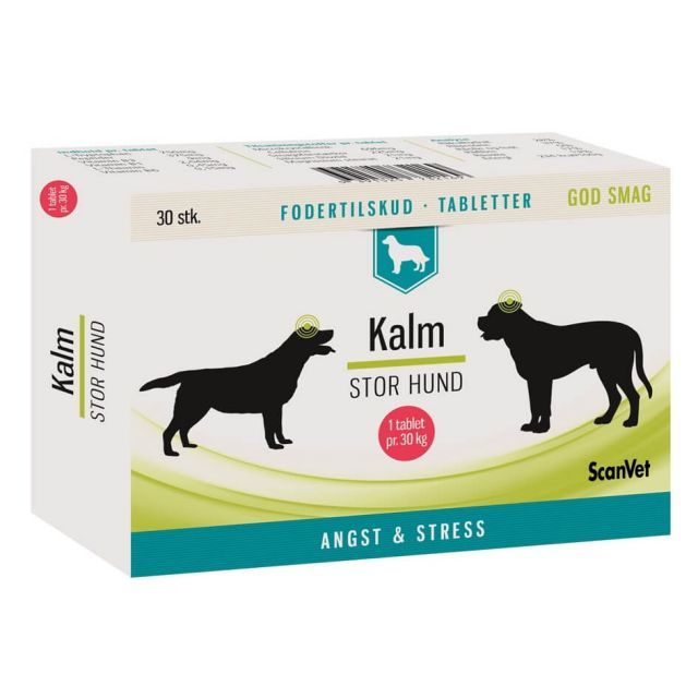 Kalm Stor Hund 1 tabl. Pr. 30 kg - 30 tab