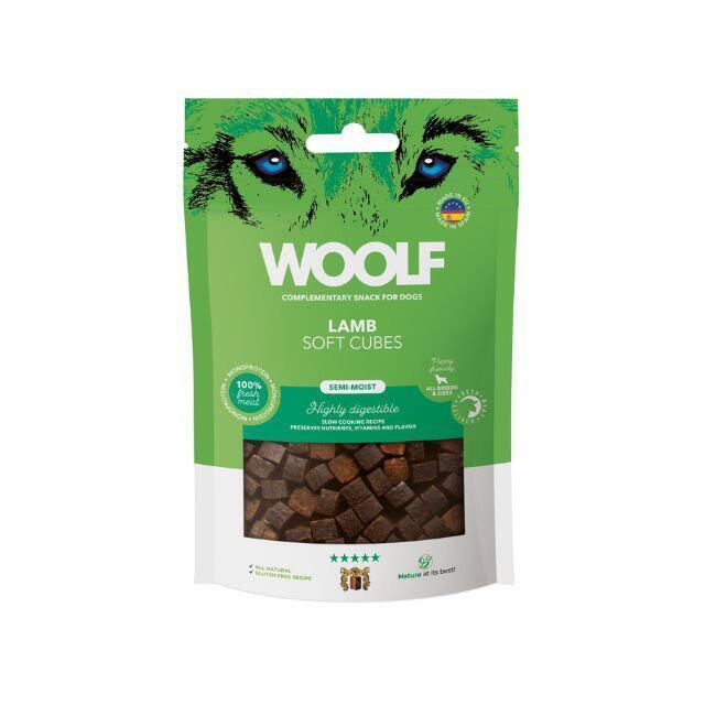 Woolf Soft Cubes Lamb 100g