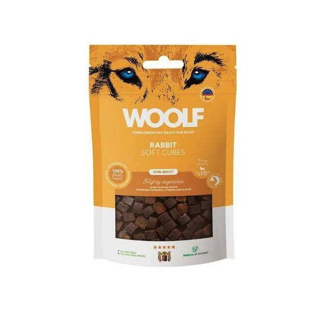 Woolf Soft Cubes Rabbit 100g