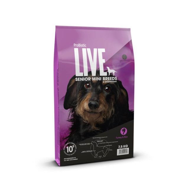 ProBiotic LIVE Mini Breed Senior/Overw. Kalkun 2kg