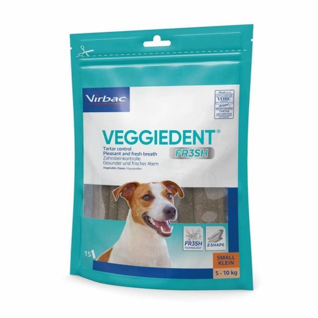 VeggieDent FR3SH tyggepinde S, 15 stk