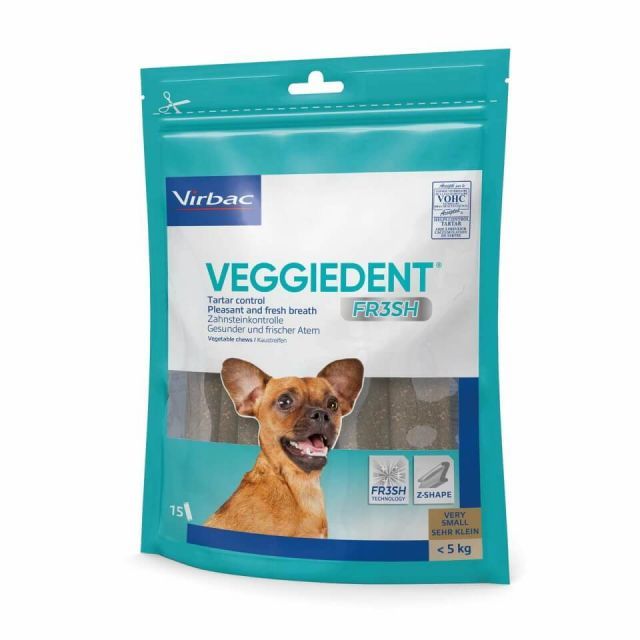VeggieDent FR3SH tyggepinde XS, 15 stk