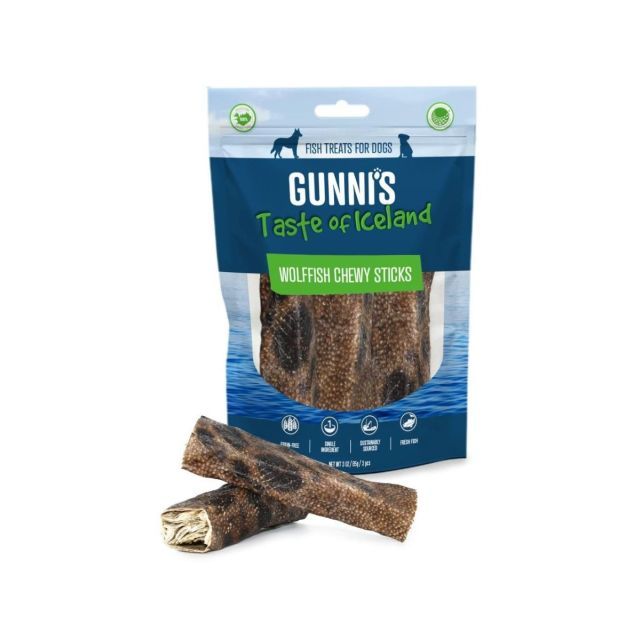 Gunnis Tyggepinde Havkat 90g 3 stk
